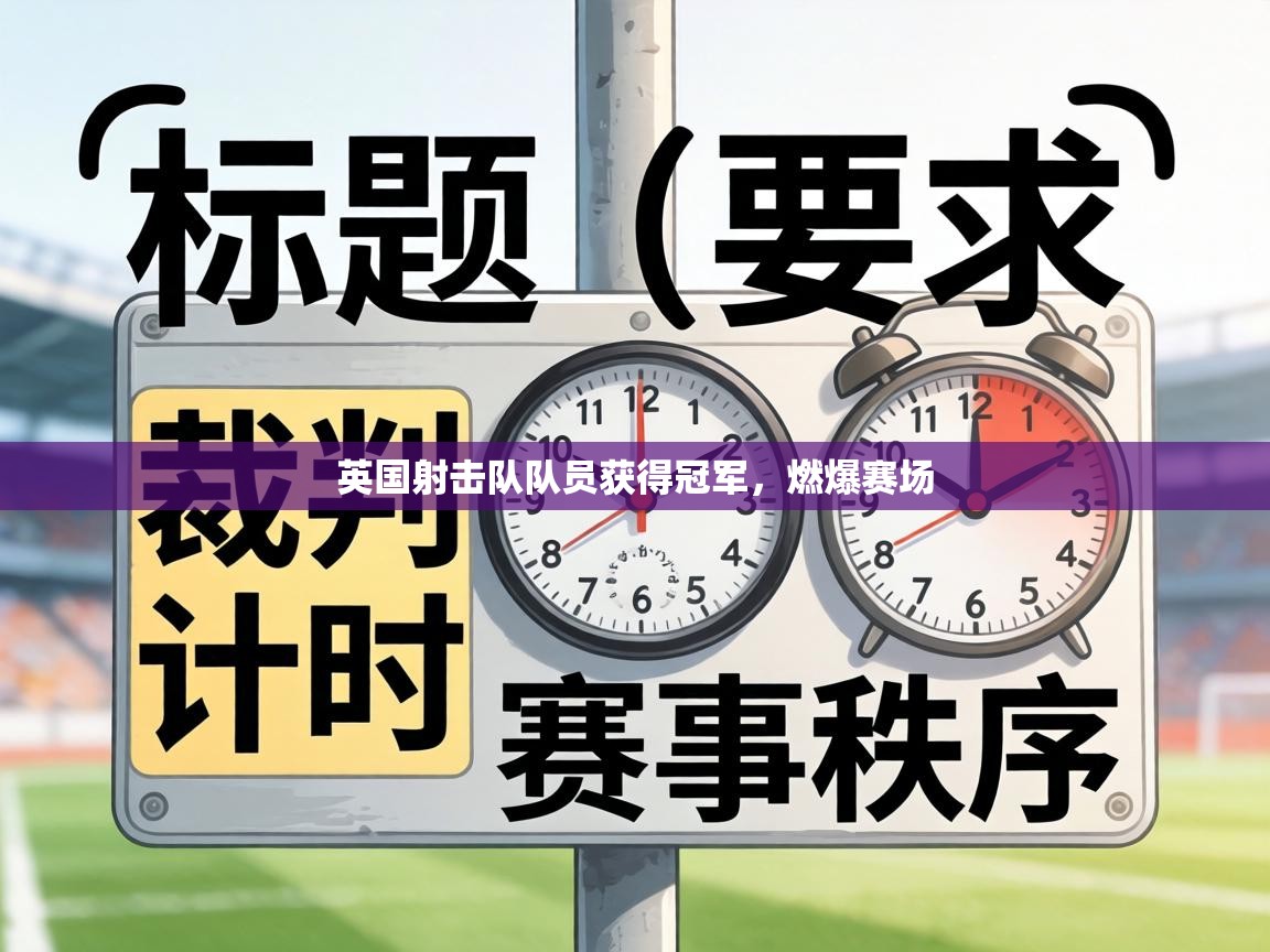 英国射击队队员获得冠军，燃爆赛场  第1张